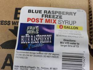 3 Gallon Blue Raspberry Freeze Post...