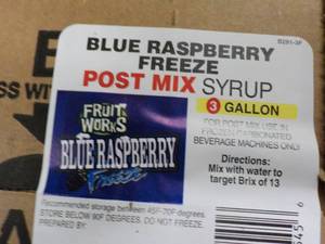 3 Gallon Blue Raspberry Freeze Post...