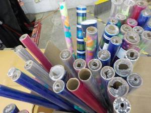 lot 202 image: 38 or so Rolls of Wrapping Paper...