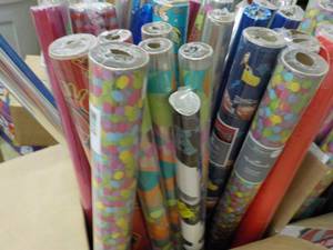 lot 204 image: 38 or so Rolls of Wrapping Paper...