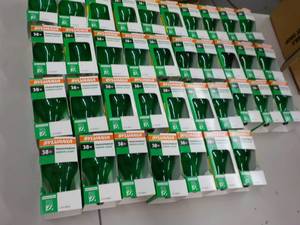 lot 209 image: Lot of Green 38w Bulbs...