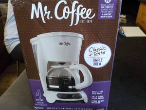 lot 3 image: Mr. Coffee 4 Cup Coffee Maker...