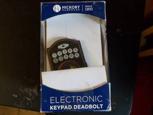lot 4 image: Hickory Electronic Keypad Deadbolt...
