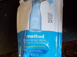 lot 32 image: Lot of 3 Method Dish Soap Refills...