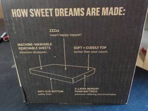 lot 56 image: Bark Premium Memory Foam Dog Bed 35...