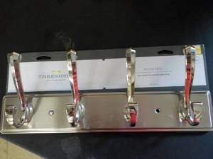 lot 99 image: threshold Polished Nickle Finish Ho...