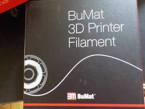 lot 117 image: BuMat 3D Printer Filament- Orange...