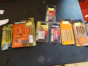 lot 136 image: Black and Decker Tools and Pad Lock...