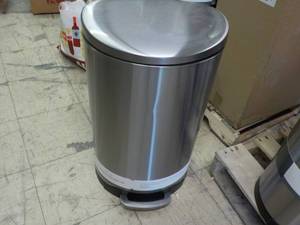 lot 159 image: Threshold Stainless Steel Trash Can...