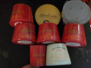 lot 172 image: 7 Opal House Candles 1 is damaged...