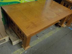 lot 237 image: Wood Coffee Table with Bottom Shelf...
