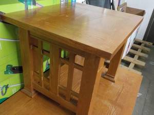 lot 238 image: Wood End Table 28 x 24 x 22...