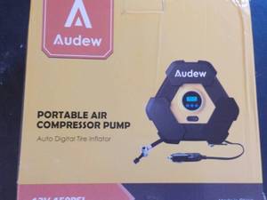 lot 298 image: Audew Portable Air Compressor...