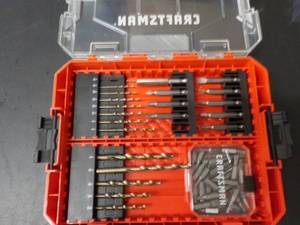 lot 307 image: Craftsmans Drill Bit Kit...