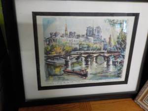 lot 344 image: 2 Prints one signed from Paris and...