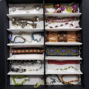 Lot Of 20-Assorted Bead & Charm Bracelets