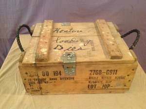 lot 6 image: Wood Grenade Box
