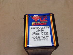 lot 28 image: 224 Cal 40gr Bullets