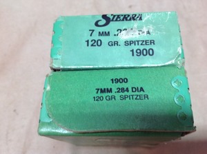 lot 32 image: 7mm 120 gr .284 Bullets