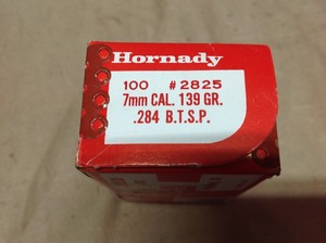 lot 39 image: 7mm 139 gr .284 BTSP Bullets
