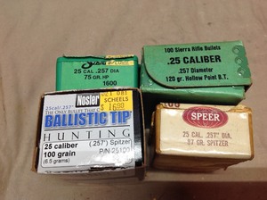 lot 41 image: Assorted 25 Cal Bullets