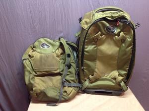 lot 77 image: Osprey Backpack & Convertible Rolling SuitcaseBackpack