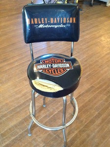 lot 131 image: Harley-Davidson Swivel Stool