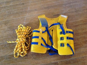lot 134 image: Life Jacket & Rope