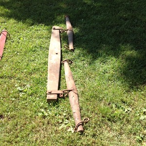 lot 175 image: Antique Wood Double Horse Yoke