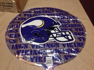 lot 189 image: Case of MN Vikings Mylar Balloons