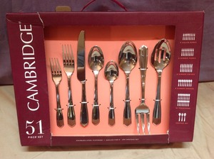 lot 196 image: New 51 Piece Flatware Service For 8