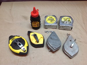 lot 222 image: Chalk Lines & Tape Measures