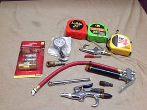lot 223 image: Air Tank Supplies & Tape Measures
