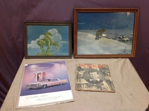 lot 228 image: Vintage Artwork & Book