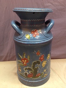 lot 231 image: Painted Cream Can