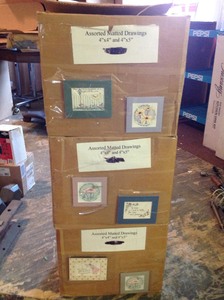 lot 268 image: Assorted Matted Drawings