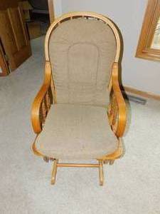 Wood GliderRocker with Cushion