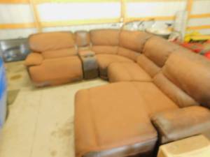 Large Sectional Leather Couch