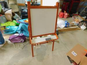 Wood Framed Chalkboard Easel