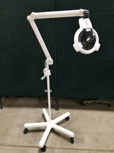 lot 8 image: WOW LAST ONE MSRP $750 &nbspPhilips Burton EM60 Mobile Lighted Drift Free Magnifier with Floorstand ON WHEELS - EXCELLENT WORKING CONDITION 