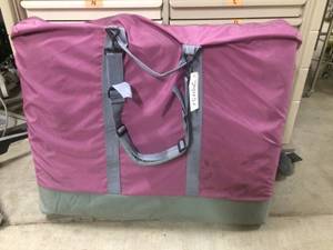 lot 5 image: HIGH QUALITY GOLDEN RATIO COLLAPSIBLE MASSAGE TABLE WITH HEAD SUPPORT & CARRYING BAG  - GREAT CONDITION