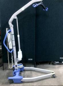 lot 29 image: WOW MSRP $3000&nbspJoerns Hoyer Advance E Collapsible Portable Professional Patient Lift W2 Slings - Lifts Patient From The Ground Plus Can Move Patient IN & OUT Of Car (Order Special Sling Online) Xtra Battery See Youtube Attached For More