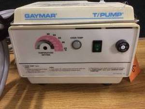 lot 36 image: Gaymar Pump & Hoses Water Heat Therapy Unit TP500 Heats Water For Joint & Muscles Aches & Pains - Great Working Condition Disposable Pads Can Be Purchased Online For Very Little Cost - See PDF For How To Operate