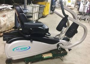 lot 46 image: MSRP $4800 NuStep TRS 4000 T4 Recumbent Cross Trainer Total Body Workout Machine - Missing Display Assembly (Can Be Purchased Online Used $250 Or New From Nustep For $700) Good Condition Otherwise 