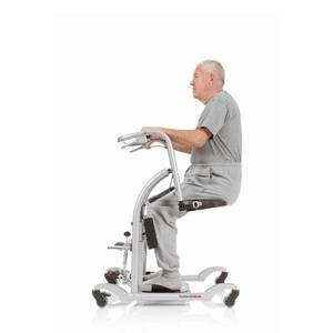 lot 61 image: MSRP $2800 HANDICARE SYSTEMROMEDIC QUICKMOVE SIT-TO-STAND PATIENT TRANSFER LIFT & STRENGTHENING REHAB STANDER - LIKE NEW CONDITION SEE YOUTUBE AND PDF FOR MORE ABOUT THIS GREAT PIECE OF HEALTHCARE EQUIPMENT