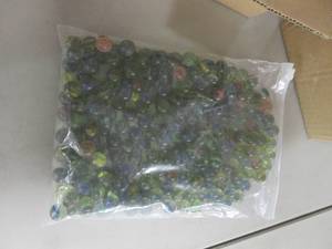 lot 24 image: 2- 240 ct Bags of Assorted Marbles...