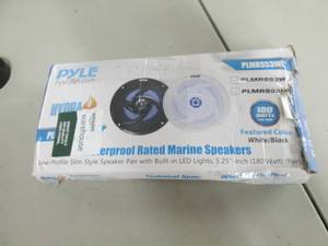 lot 71 image: Waterproof Rated Marine Speakers op...