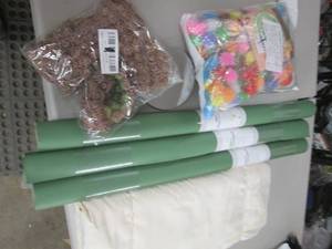 lot 113 image: Craft Flowers, Chalkboard Fabric 3 ...