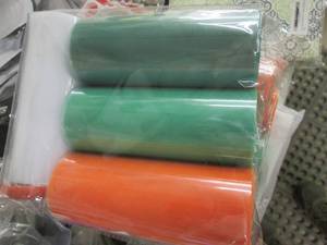 lot 150 image: 4 - 4pc Table Skirt Dress Fabric...