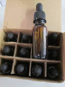 lot 156 image: 2- 12 pks 15 ml Amber Dropper Vials...